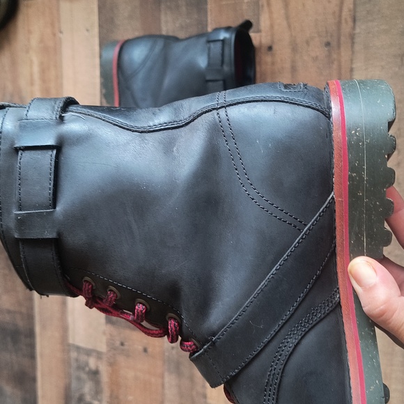 Polo Ralph Lauren Double Strap Leather Maurice Moto Boots Black Sz 12 Men - Picture 10 of 17